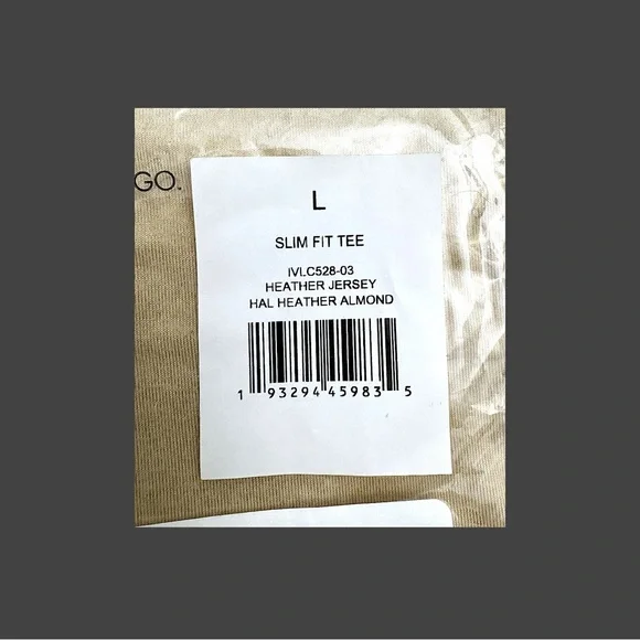 IVL Women’s Slim Fit Beige Minimalist Short Sleeve T-Shirt Sz L - Picture 11 of 16